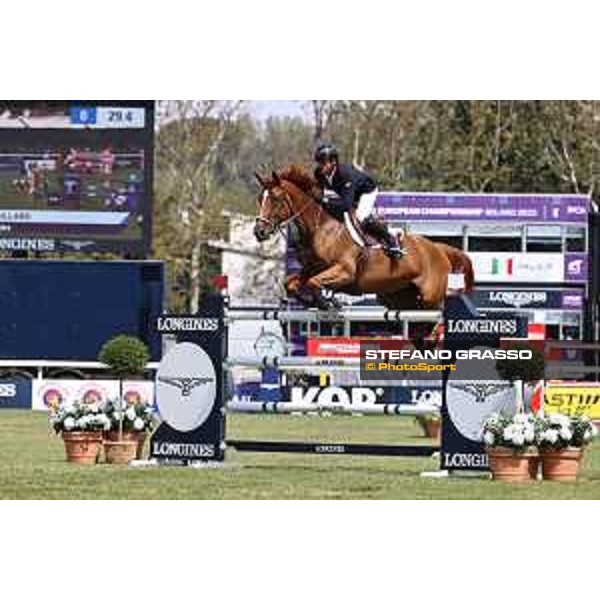 FEI Jumping European Championship - Milano, Milano San Siro racecourse - 3 September 2023 - ph.Stefano Grasso Epaillard Julien from FRA riding Dubai du Cedre