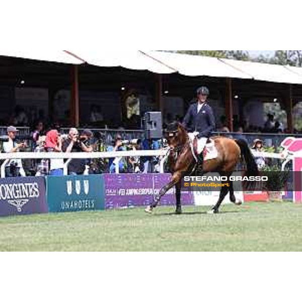 FEI Jumping European Championship - Milano, Milano San Siro racecourse - 3 September 2023 - ph.Stefano Grasso Maher Ben from GBR riding Faltic HB