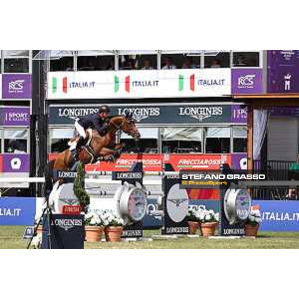 FEI Jumping European Championship - Milano, Milano San Siro racecourse - 3 September 2023 - ph.Stefano Grasso Maher Ben from GBR riding Faltic HB