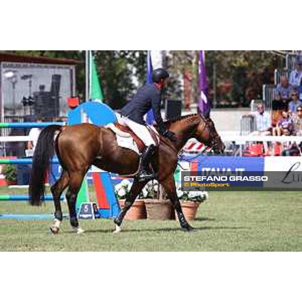 FEI Jumping European Championship - Milano, Milano San Siro racecourse - 3 September 2023 - ph.Stefano Grasso Maher Ben from GBR riding Faltic HB