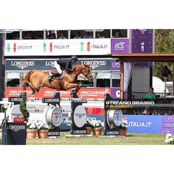 FEI Jumping European Championship - Milano, Milano San Siro racecourse - 3 September 2023 - ph.Stefano Grasso Epaillard Julien from FRA riding Dubai du Cedre