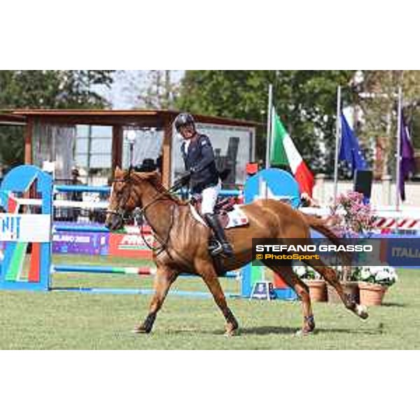 FEI Jumping European Championship - Milano, Milano San Siro racecourse - 3 September 2023 - ph.Stefano Grasso Epaillard Julien from FRA riding Dubai du Cedre