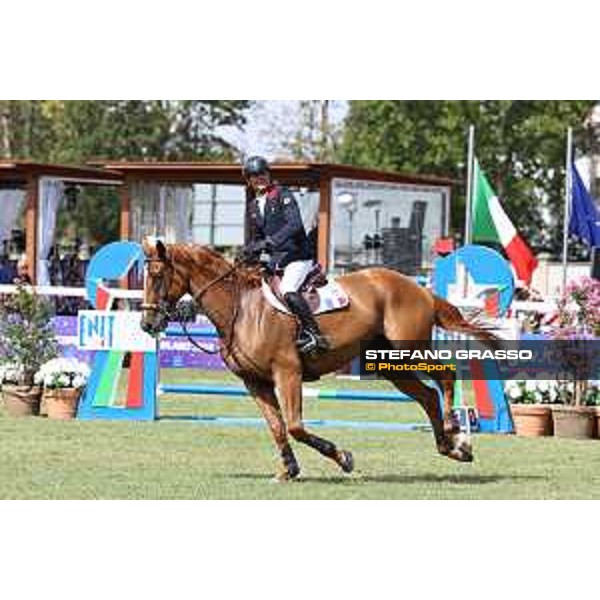 FEI Jumping European Championship - Milano, Milano San Siro racecourse - 3 September 2023 - ph.Stefano Grasso Epaillard Julien from FRA riding Dubai du Cedre