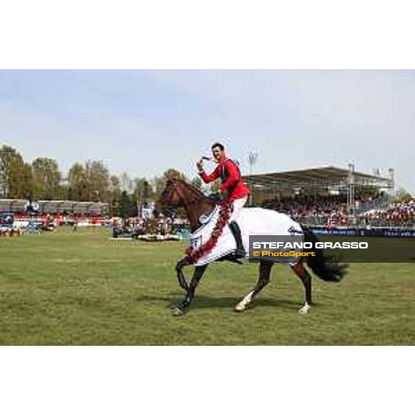 FEI Jumping European Championship Milano 2023 - Milano, San Siro galopp racecourse - 3 September 2023 - ph.Stefano Grasso Guerdat Steve from SUI riding Dynamix de Belheme is FEI Jumping European Champion