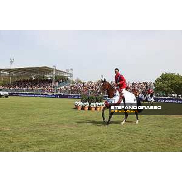 FEI Jumping European Championship Milano 2023 - Milano, San Siro galopp racecourse - 3 September 2023 - ph.Stefano Grasso Guerdat Steve from SUI riding Dynamix de Belheme is FEI Jumping European Champion