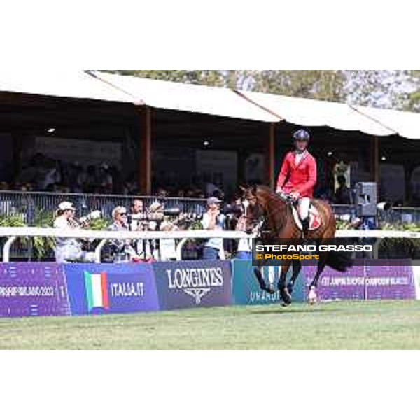 FEI Jumping European Championship Milano 2023 - Milano, San Siro galopp racecourse - 3 September 2023 - ph.Stefano Grasso Guerdat Steve from SUI riding Dynamix de Belheme is FEI Jumping European Champion