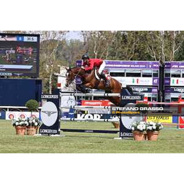 FEI Jumping European Championship Milano 2023 - Milano, San Siro galopp racecourse - 3 September 2023 - ph.Stefano Grasso Guerdat Steve from SUI riding Dynamix de Belheme is FEI Jumping European Champion