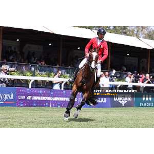 FEI Jumping European Championship Milano 2023 - Milano, San Siro galopp racecourse - 3 September 2023 - ph.Stefano Grasso Guerdat Steve from SUI riding Dynamix de Belheme is FEI Jumping European Champion