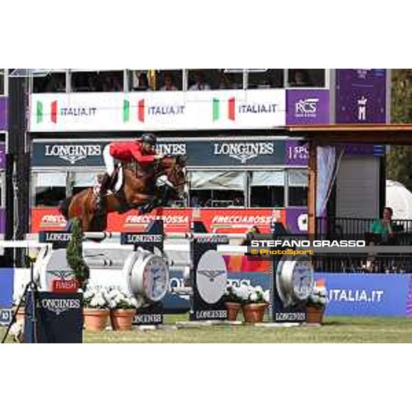 FEI Jumping European Championship Milano 2023 - Milano, San Siro galopp racecourse - 3 September 2023 - ph.Stefano Grasso Guerdat Steve from SUI riding Dynamix de Belheme is FEI Jumping European Champion