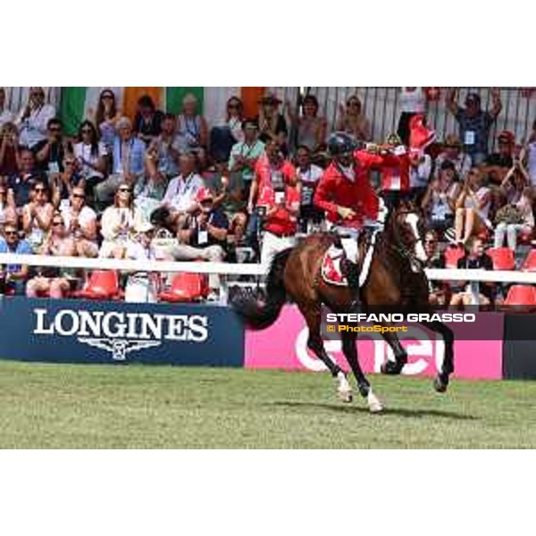 FEI Jumping European Championship Milano 2023 - Milano, San Siro galopp racecourse - 3 September 2023 - ph.Stefano Grasso Guerdat Steve from SUI riding Dynamix de Belheme is FEI Jumping European Champion