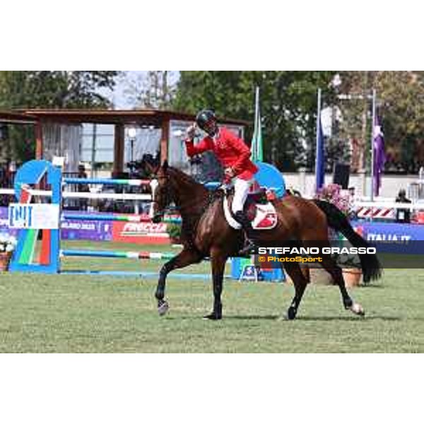 FEI Jumping European Championship Milano 2023 - Milano, San Siro galopp racecourse - 3 September 2023 - ph.Stefano Grasso Guerdat Steve from SUI riding Dynamix de Belheme is FEI Jumping European Champion