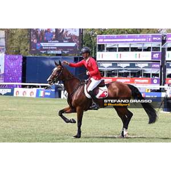 FEI Jumping European Championship Milano 2023 - Milano, San Siro galopp racecourse - 3 September 2023 - ph.Stefano Grasso Guerdat Steve from SUI riding Dynamix de Belheme is FEI Jumping European Champion