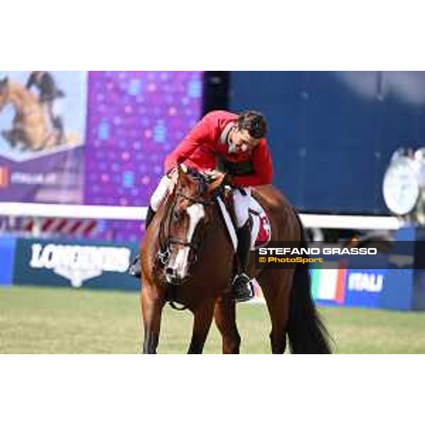 FEI Jumping European Championship Milano 2023 - Milano, San Siro galopp racecourse - 3 September 2023 - ph.Stefano Grasso Guerdat Steve from SUI riding Dynamix de Belheme is FEI Jumping European Champion