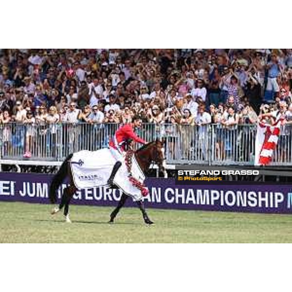 FEI Jumping European Championship Milano 2023 - Milano, San Siro galopp racecourse - 3 September 2023 - ph.Stefano Grasso Guerdat Steve from SUI riding Dynamix de Belheme is FEI Jumping European Champion