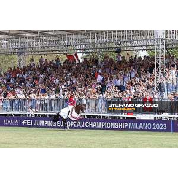 FEI Jumping European Championship Milano 2023 - Milano, San Siro galopp racecourse - 3 September 2023 - ph.Stefano Grasso Guerdat Steve from SUI riding Dynamix de Belheme is FEI Jumping European Champion