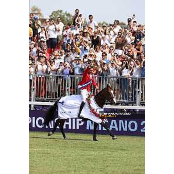 FEI Jumping European Championship Milano 2023 - Milano, San Siro galopp racecourse - 3 September 2023 - ph.Stefano Grasso Guerdat Steve from SUI riding Dynamix de Belheme is FEI Jumping European Champion