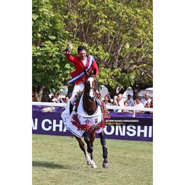 FEI Jumping European Championship Milano 2023 - Milano, San Siro galopp racecourse - 3 September 2023 - ph.Stefano Grasso Guerdat Steve from SUI riding Dynamix de Belheme is FEI Jumping European Champion