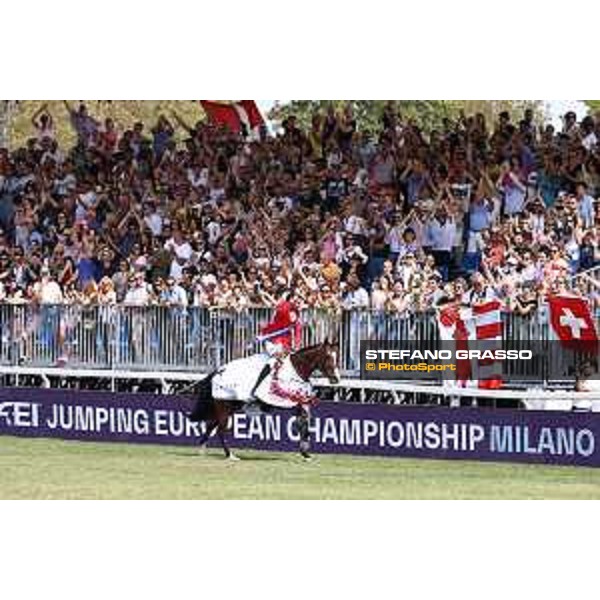 FEI Jumping European Championship Milano 2023 - Milano, San Siro galopp racecourse - 3 September 2023 - ph.Stefano Grasso Guerdat Steve from SUI riding Dynamix de Belheme is FEI Jumping European Champion