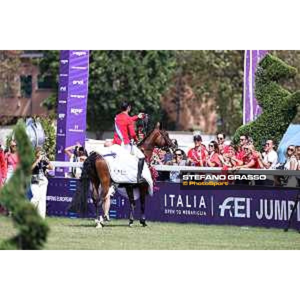 FEI Jumping European Championship Milano 2023 - Milano, San Siro galopp racecourse - 3 September 2023 - ph.Stefano Grasso Guerdat Steve from SUI riding Dynamix de Belheme is FEI Jumping European Champion