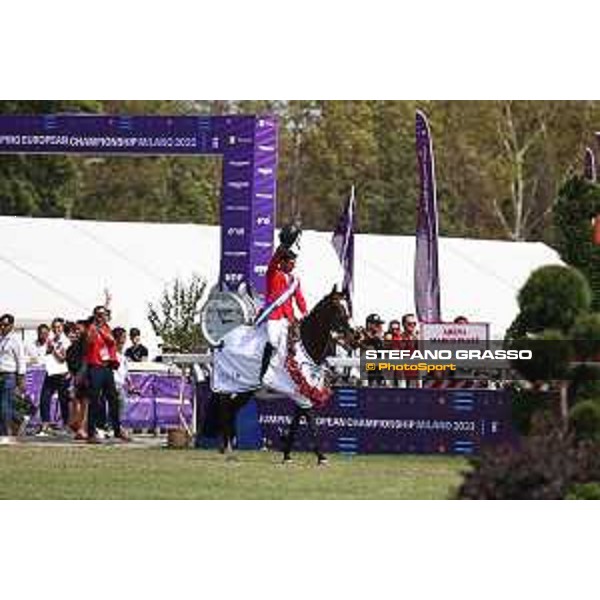 FEI Jumping European Championship Milano 2023 - Milano, San Siro galopp racecourse - 3 September 2023 - ph.Stefano Grasso Guerdat Steve from SUI riding Dynamix de Belheme is FEI Jumping European Champion