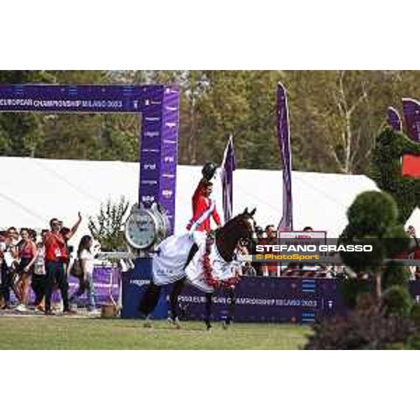 FEI Jumping European Championship Milano 2023 - Milano, San Siro galopp racecourse - 3 September 2023 - ph.Stefano Grasso Guerdat Steve from SUI riding Dynamix de Belheme is FEI Jumping European Champion