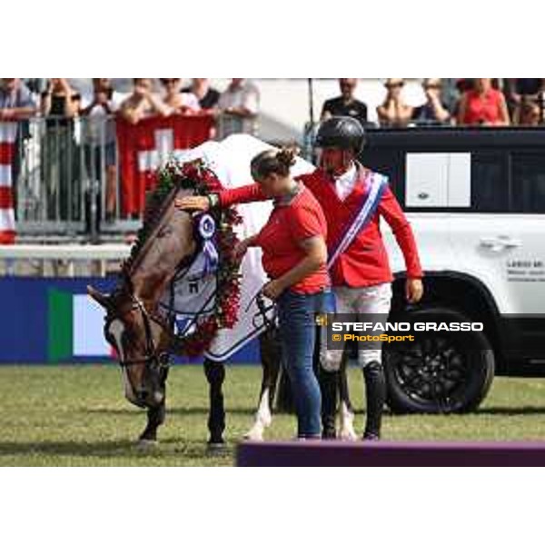 FEI Jumping European Championship Milano 2023 - Milano, San Siro galopp racecourse - 3 September 2023 - ph.Stefano Grasso Guerdat Steve from SUI riding Dynamix de Belheme is FEI Jumping European Champion