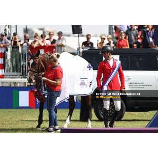 FEI Jumping European Championship Milano 2023 - Milano, San Siro galopp racecourse - 3 September 2023 - ph.Stefano Grasso Guerdat Steve from SUI riding Dynamix de Belheme is FEI Jumping European Champion