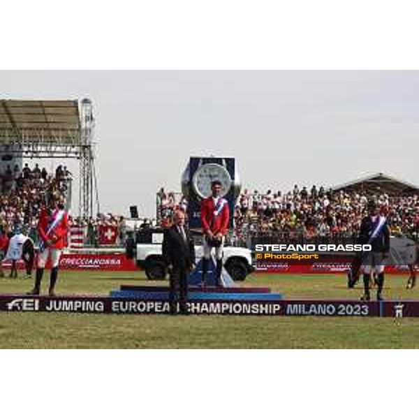 FEI Jumping European Championship Milano 2023 - Milano, San Siro galopp racecourse - 3 September 2023 - ph.Stefano Grasso Guerdat Steve from SUI riding Dynamix de Belheme is FEI Jumping European Champion