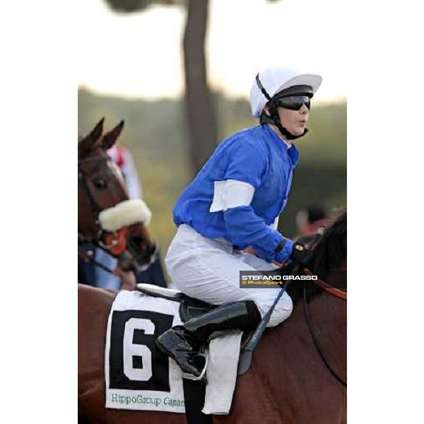 Hayley Turner on Lady Marian pictured at Rome Capannelle before the Premio Lydia Tesio Rome Capannelle, 25th october 2009 ph. Stefano Grasso