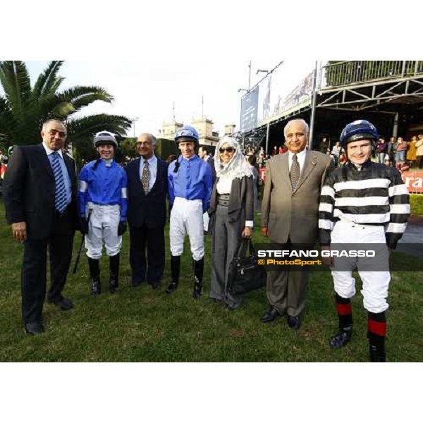 Hayley Turner pictured at Rome Capannelle before the Premio Lydia Tesio with Ted Durcan , John Pat Smullen and some Vip guests Rome Capannelle, 25th october 2009 ph. Stefano Grasso