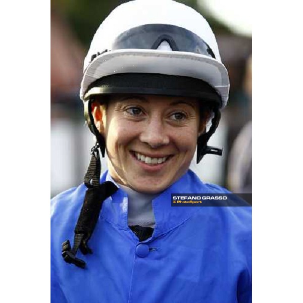 Hayley Turner pictured at Rome Capannelle before the Premio Lydia Tesio Rome Capannelle, 25th october 2009 ph. Stefano Grasso