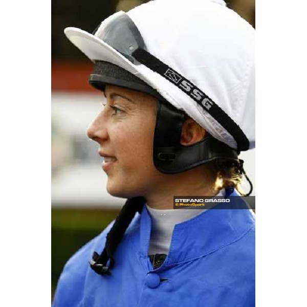 Hayley Turner pictured at Rome Capannelle before the Premio Lydia Tesio Rome Capannelle, 25th october 2009 ph. Stefano Grasso