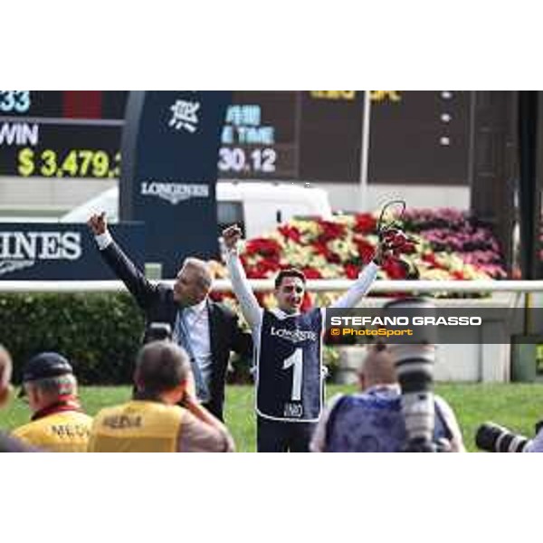 Longines Hong Kong International Races of Hong Kong - - Hong Kong, Sha Tin - 10 December 2023 - ph.Stefano Grasso/Longines Maxim Guyon on Junk wins the Longines Hong Kong Vase