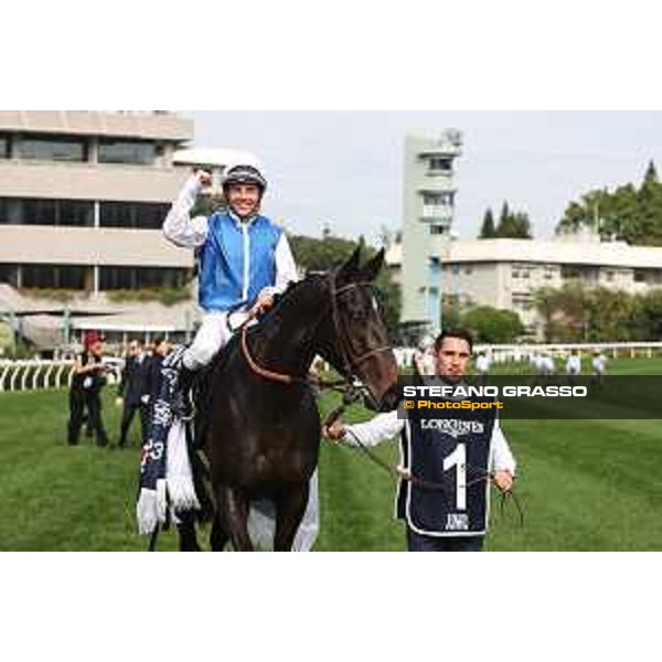 Longines Hong Kong International Races of Hong Kong - - Hong Kong, Sha Tin - 10 December 2023 - ph.Stefano Grasso/Longines Maxim Guyon on Junk wins the Longines Hong Kong Vase