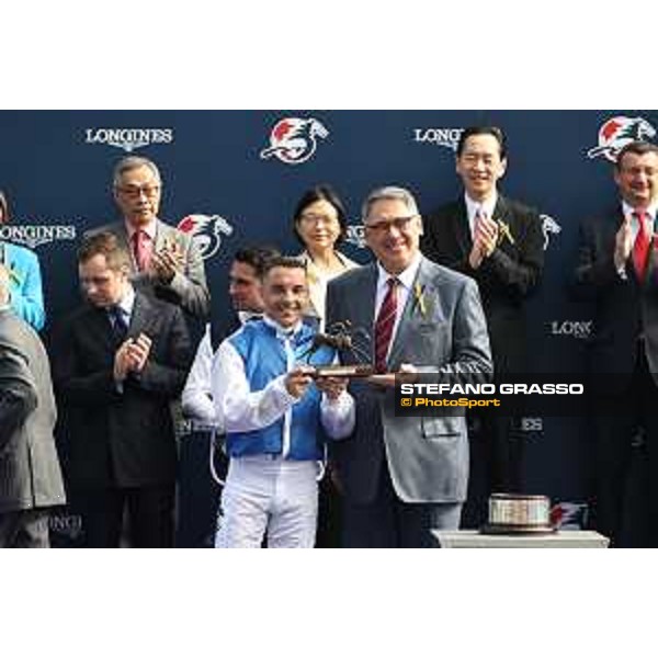 Longines Hong Kong International Races of Hong Kong - - Hong Kong, Sha Tin - 10 December 2023 - ph.Stefano Grasso/Longines Maxim Guyon on Junk wins the Longines Hong Kong Vase