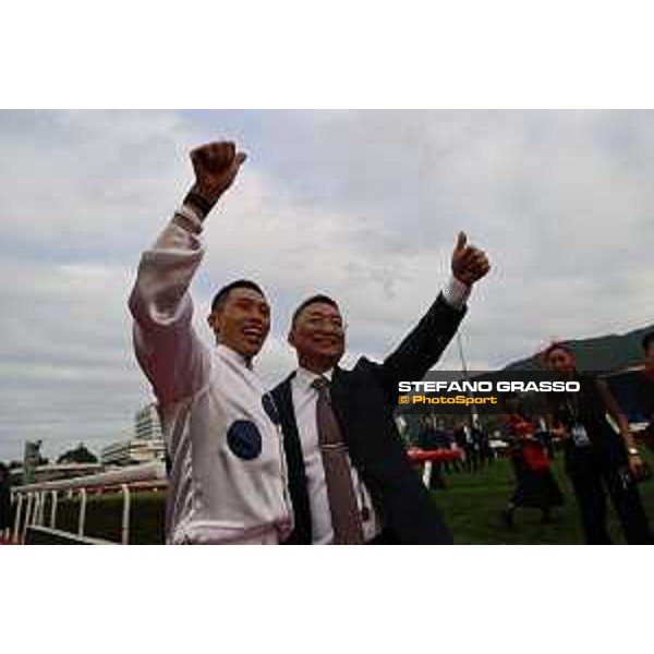 Longines Hong Kong International Races of Hong Kong - - Hong Kong, Sha Tin - 10 December 2023 - ph.Stefano Grasso/Longines Vincent Ho on Golden Sixty wins the Longines Hong Kong Mile