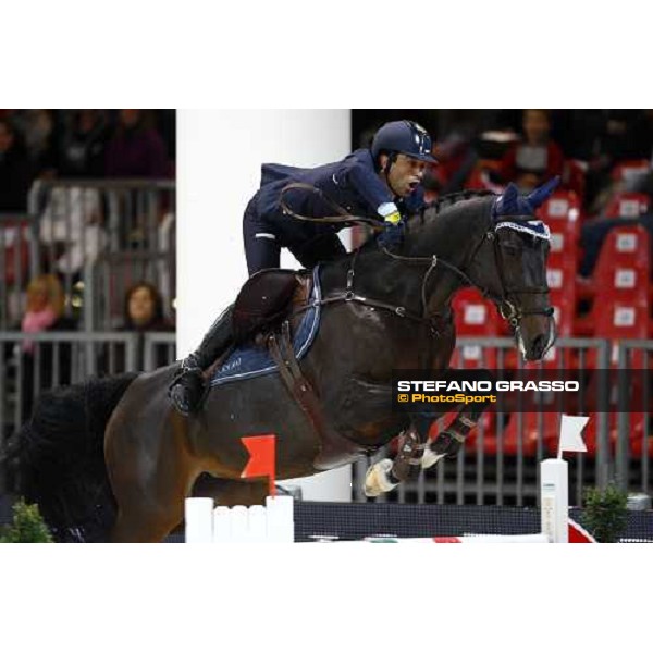 Emilio Bicocchi on Olea wins the Prix nr. 2 Jumping Verona - Rolex Fei World Cup tm Verona, 6th nov. 2009 ph. Fieracavalli/Stefano Grasso