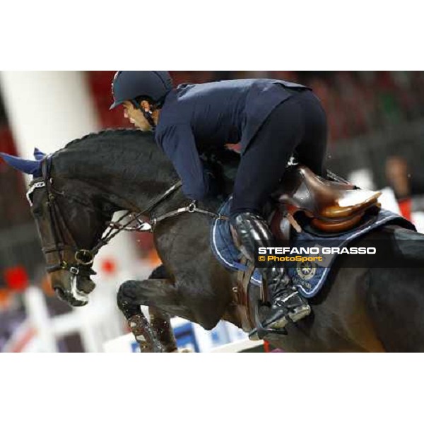 Emilio Bicocchi on Olea wins the Prix nr. 2 Jumping Verona - Rolex Fei World Cup tm Verona, 6th nov. 2009 ph. Fieracavalli/Stefano Grasso
