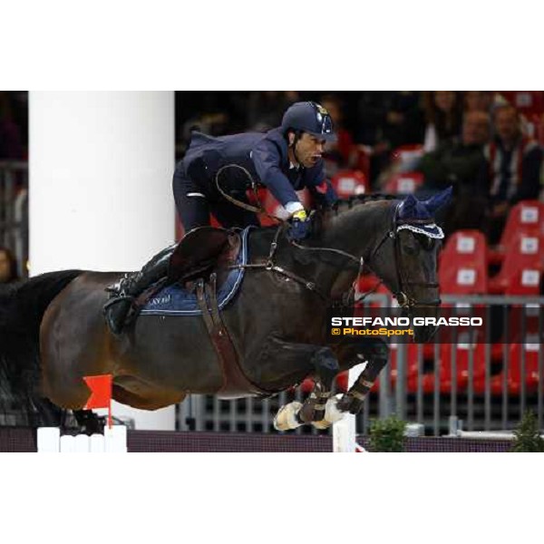 Emilio Bicocchi on Olea wins the Prix nr. 2 Jumping Verona - Rolex Fei World Cup tm Verona, 6th nov. 2009 ph. Fieracavalli/Stefano Grasso