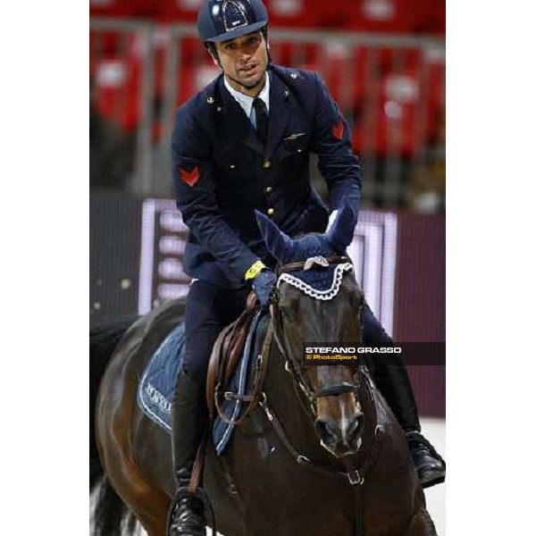 Emilio Bicocchi on Olea wins the Prix nr. 2 Jumping Verona - Rolex Fei World Cup tm Verona, 6th nov. 2009 ph. Fieracavalli/Stefano Grasso