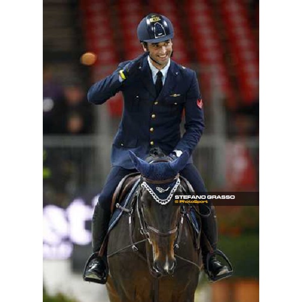 Emilio Bicocchi on Olea wins the Prix nr. 2 Jumping Verona - Rolex Fei World Cup tm Verona, 6th nov. 2009 ph. Fieracavalli/Stefano Grasso
