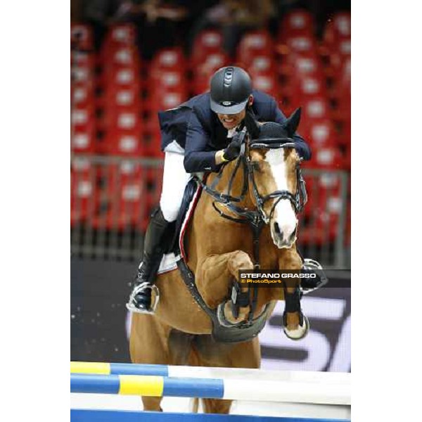 Giuseppe Rolli on Okinawa du Hussoit wins the Prix nr. 1 Jumping Verona - Rolex Fei World Cup tm Verona, 6th nov. 2009 ph. Fieracavalli/Stefano Grasso
