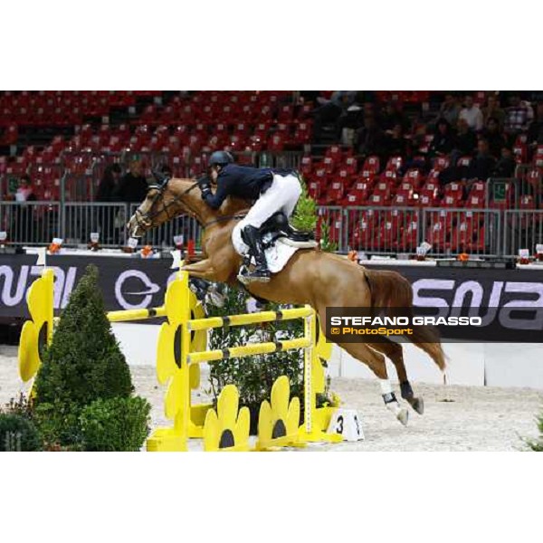 Giuseppe Rolli on Okinawa du Hussoit wins the Prix nr. 1 Jumping Verona - Rolex Fei World Cup tm Verona, 6th nov. 2009 ph. Fieracavalli/Stefano Grasso