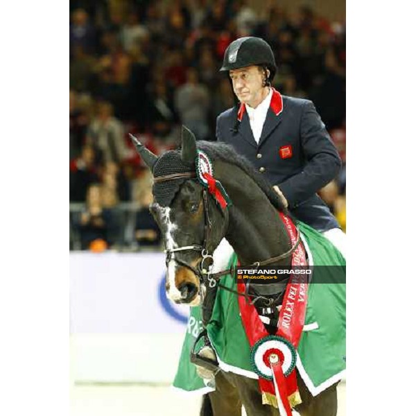 Michael Whitaker and Insultech Amai winners of the Jumping Verona - Rolex Fei World Cup tm 2009 Verona, 8th nov. 2009 ph.Fieracavalli/Stefano Grasso
