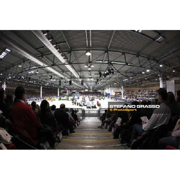 a wide-angle view during the Jumping Verona - Rolex Fei World Cup tm 2009 Verona, 8th nov. 2009 ph.Fieracavalli/Stefano Grasso
