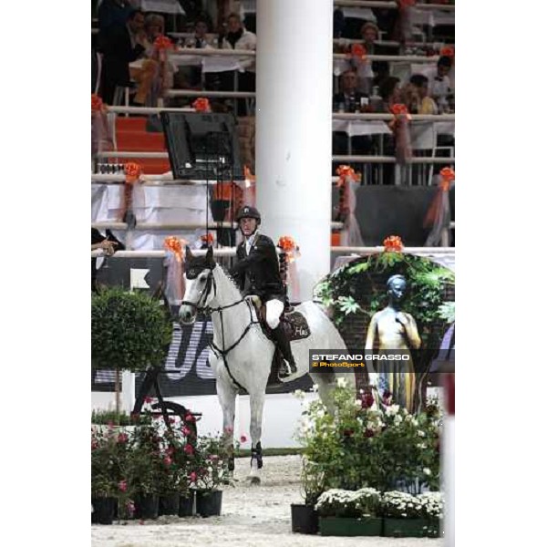 Kevin Staut on Silvana prepares to jum at the Jumping Verona - Rolex Fei World Cup tm 2009 Verona, 8th nov. 2009 ph.Fieracavalli/Stefano Grasso