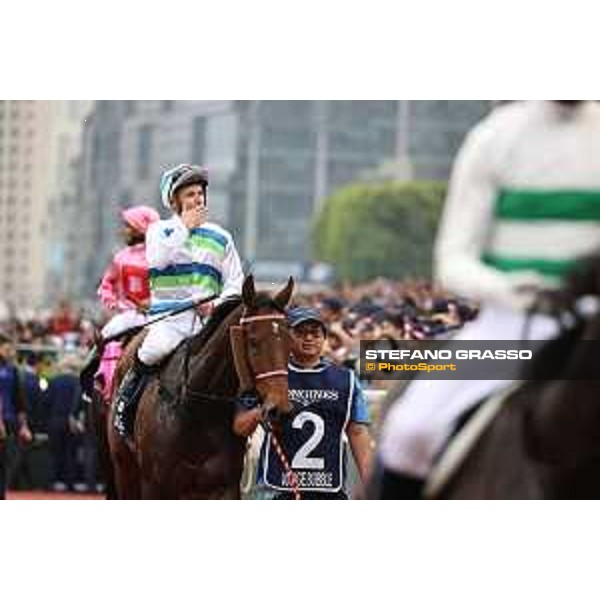 LHKIR 2024 of Hong Kong - - Hong Kong, Sha Tin racecourse - 8 December 2024 - ph.Stefano Grasso/Longines James McDonald on Voyage Bubble wins the Longines Hong Kong Mile