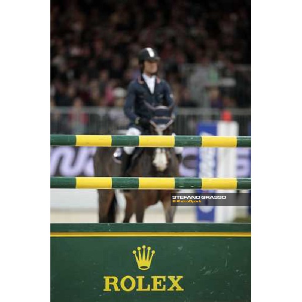 a close up of the Rolex fence during the Jumping Verona - Rolex Fei World Cup tm 2009 Verona, 8th nov. 2009 ph.Fieracavalli/Stefano Grasso