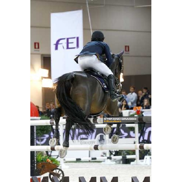 Natale Chiaudani jumps on Snai Seldana di Campalto during the Jumping Verona - Rolex Fei World Cup tm 2009 Verona, 8th nov. 2009 ph.Fieracavalli/Stefano Grasso