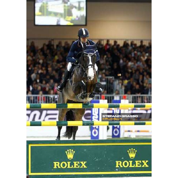 Natale Chiaudani jumps on Snai Seldana di Campalto during the Jumping Verona - Rolex Fei World Cup tm 2009 Verona, 8th nov. 2009 ph.Fieracavalli/Stefano Grasso